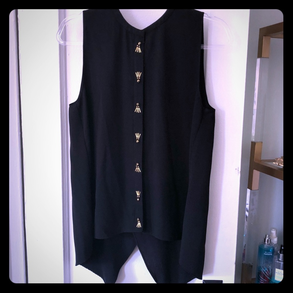 Rachel Roy Mandarin top best bead Sequin